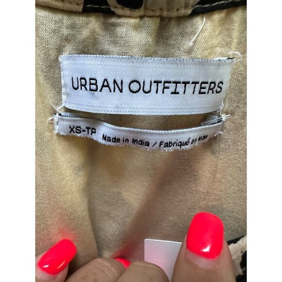NWT Urban Outfitters Romper Keyhole Ruffle Tiered Animal Print Festival Size XS‎ - Picture 5 of 8